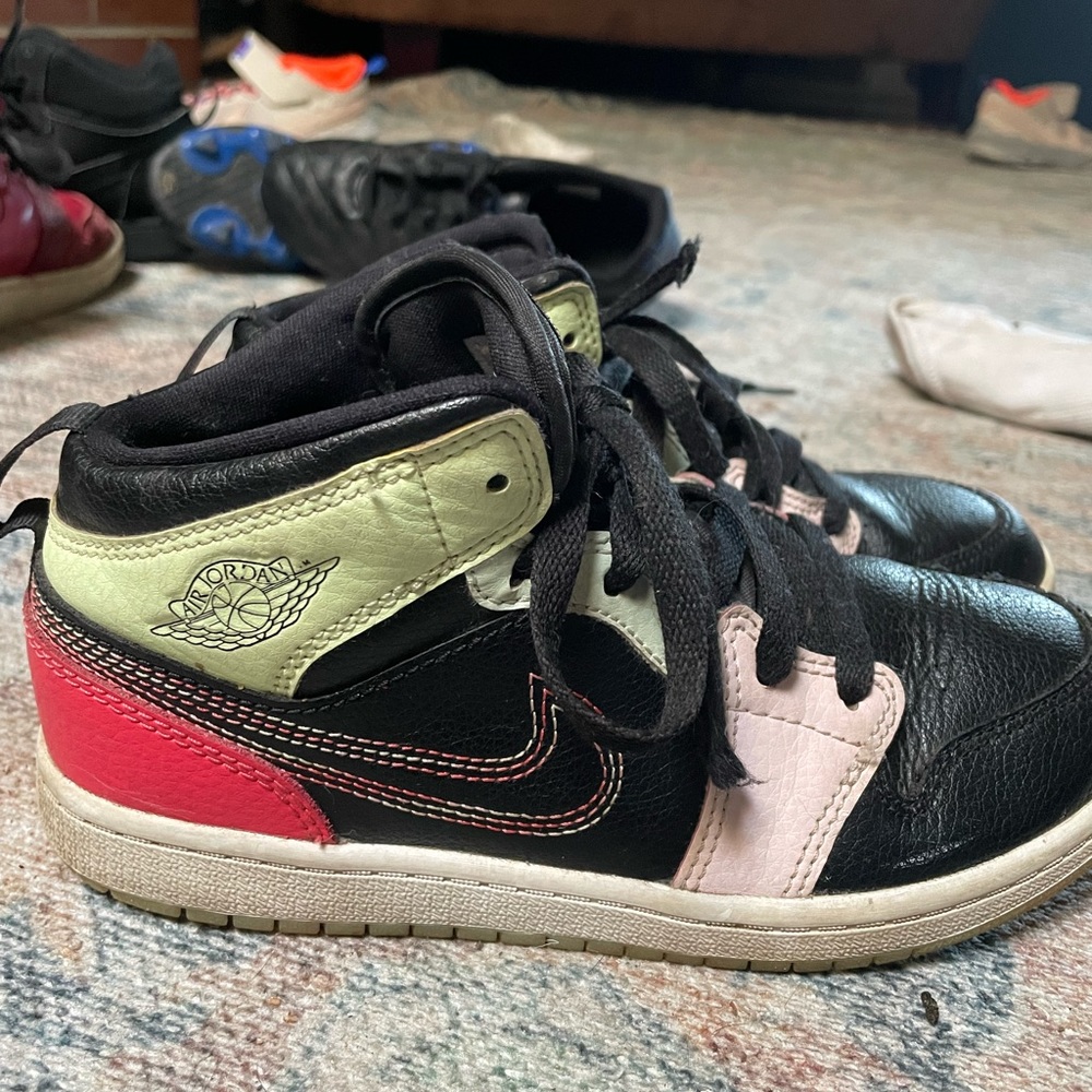 Glow in the dark colorful jordan’s